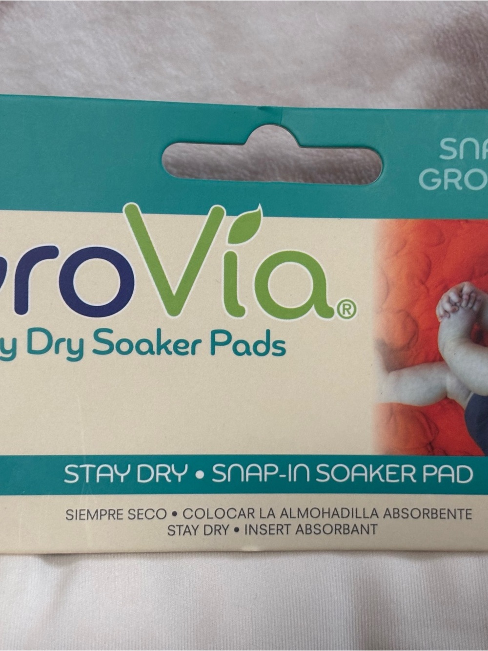 Stay Dry Snap-In Soaker Pads - Teal/White